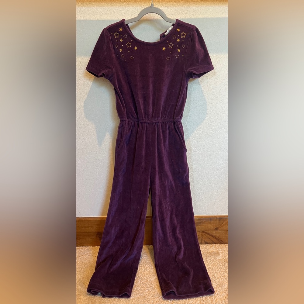 Fat Face Deep Purple Stars Jumpsuit